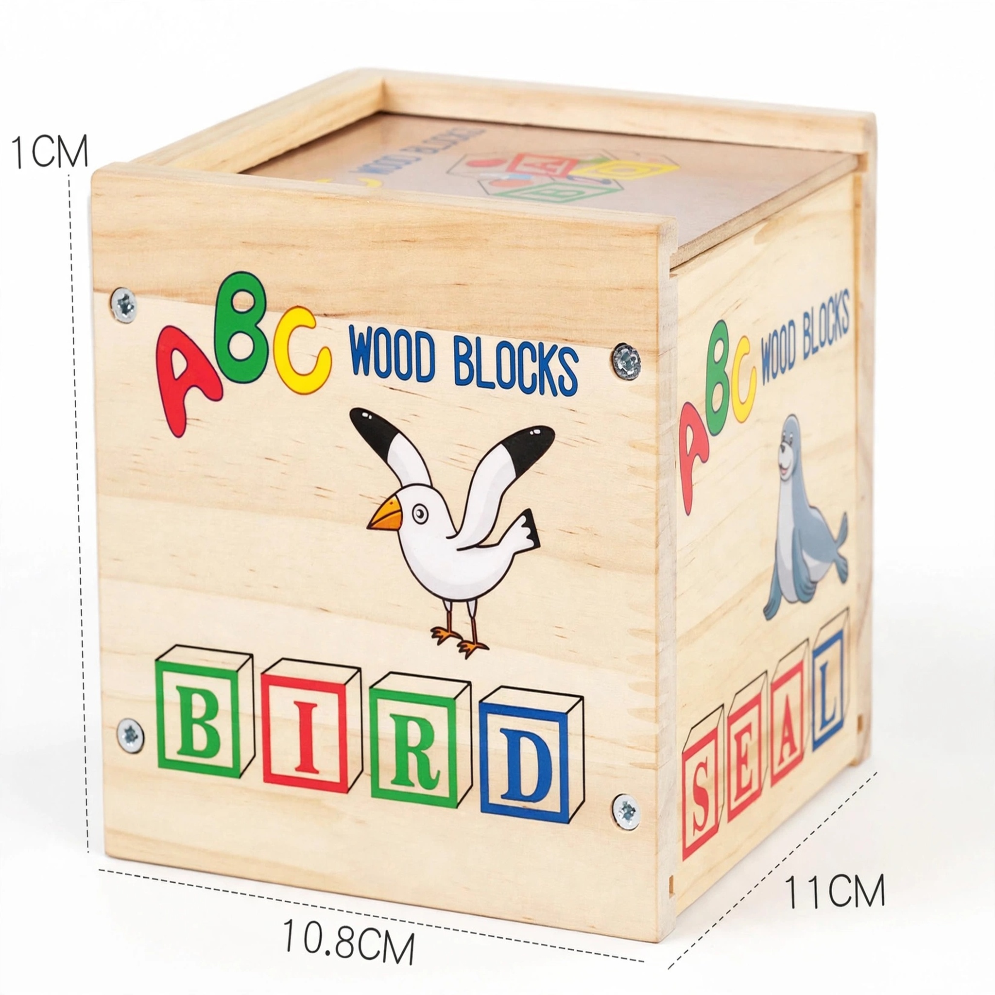 Wooden ABC 27 Printed Building Blocks