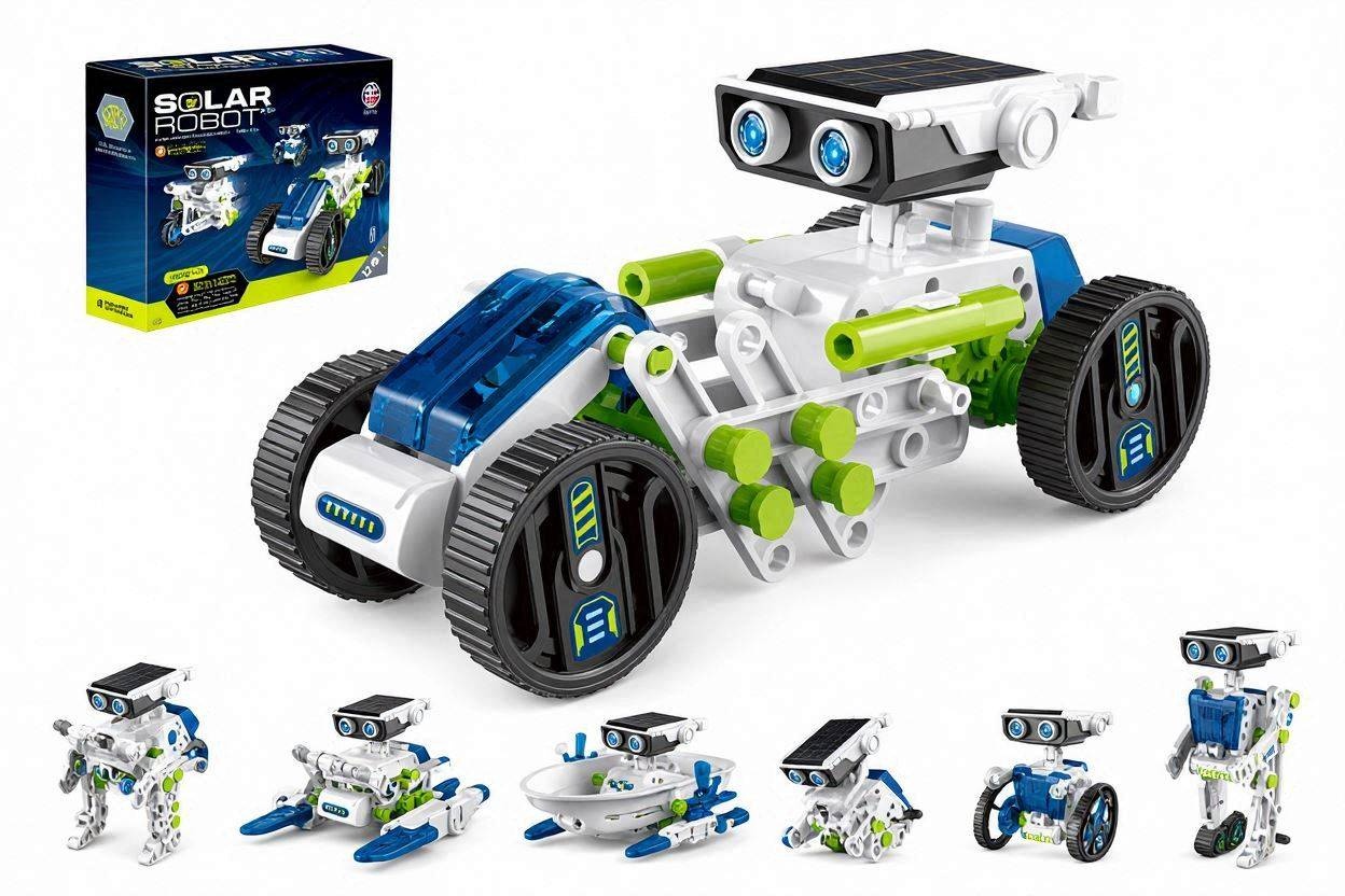 12-in-1 or 13-in-1 Solar Powered Robot STEM Toy Kit