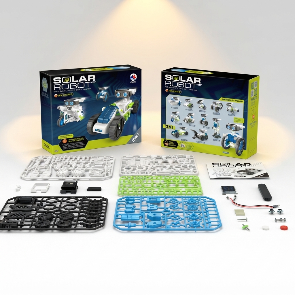 12-in-1 or 13-in-1 Solar Powered Robot STEM Toy Kit