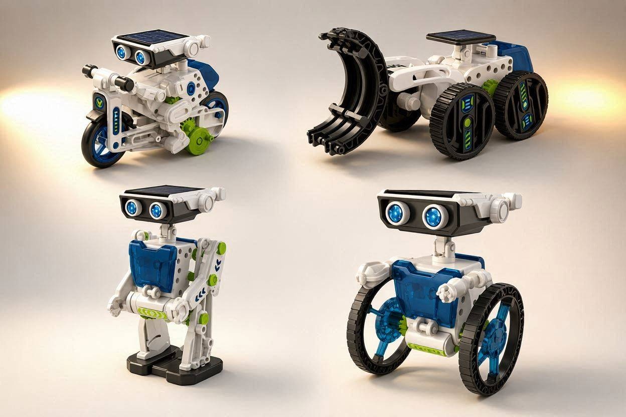 12-in-1 or 13-in-1 Solar Powered Robot STEM Toy Kit