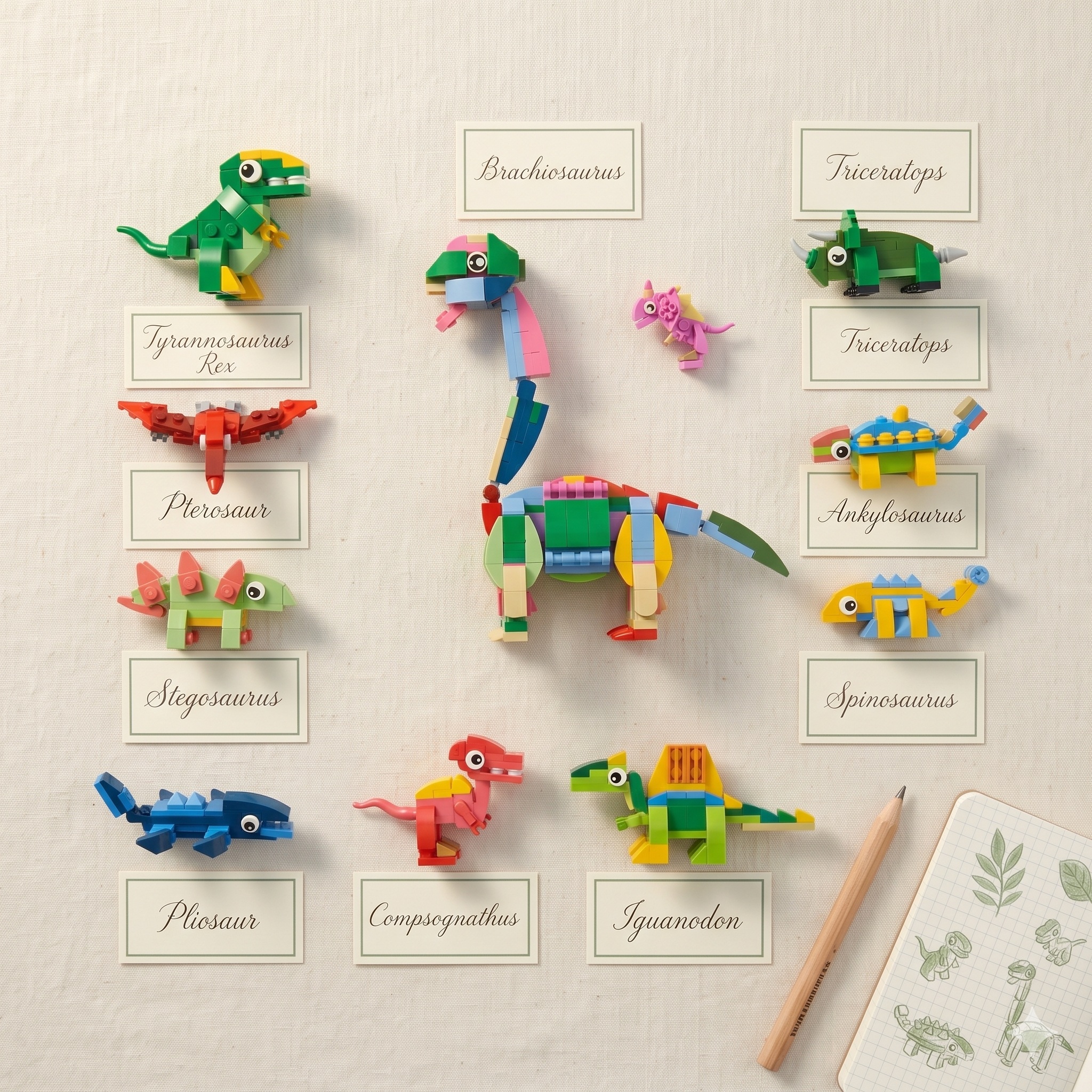 Dinosaur Series Building Blocks 10 in 1 set