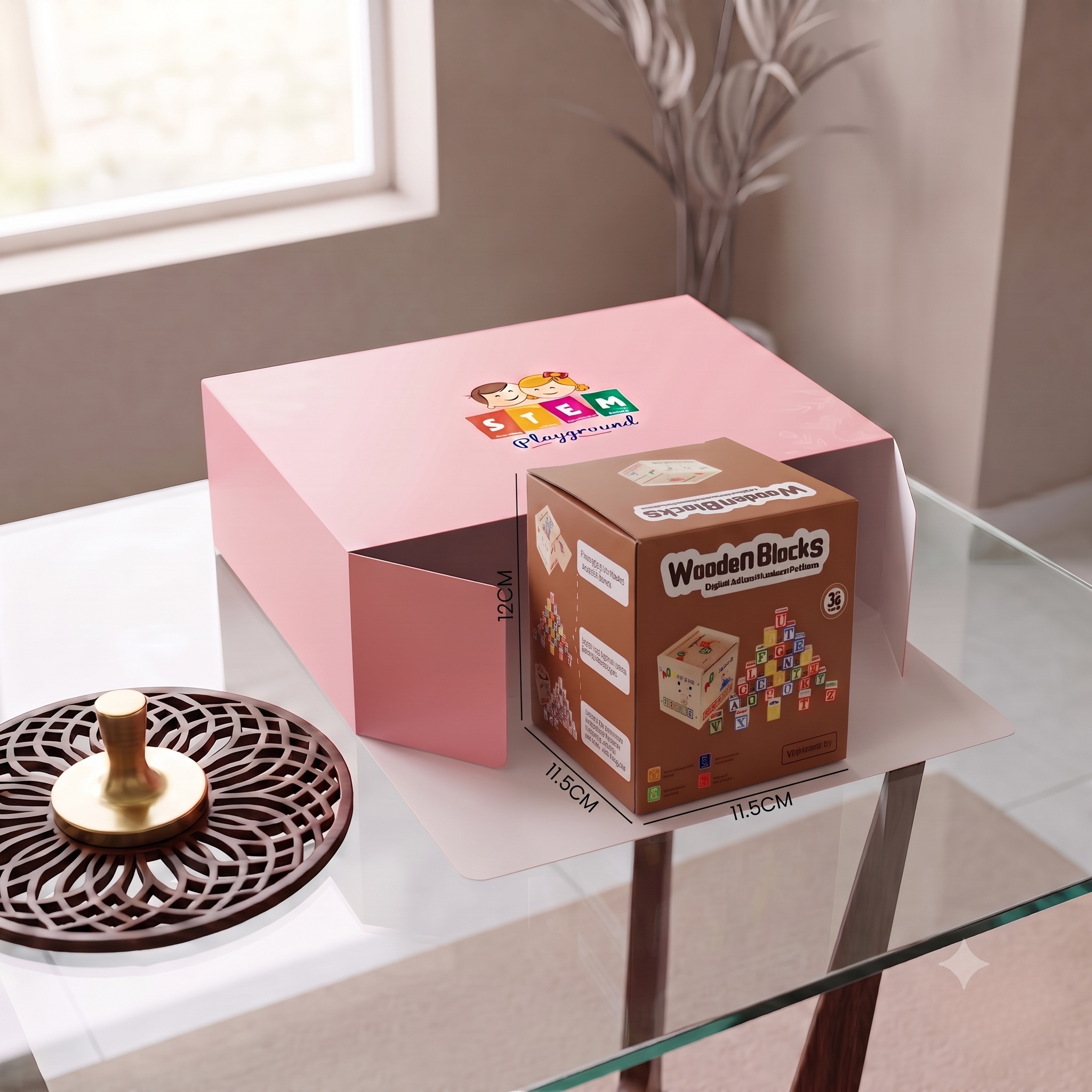 Wooden ABC 27 Printed Building Blocks